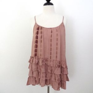 Tie-Dye Ruffled Tank